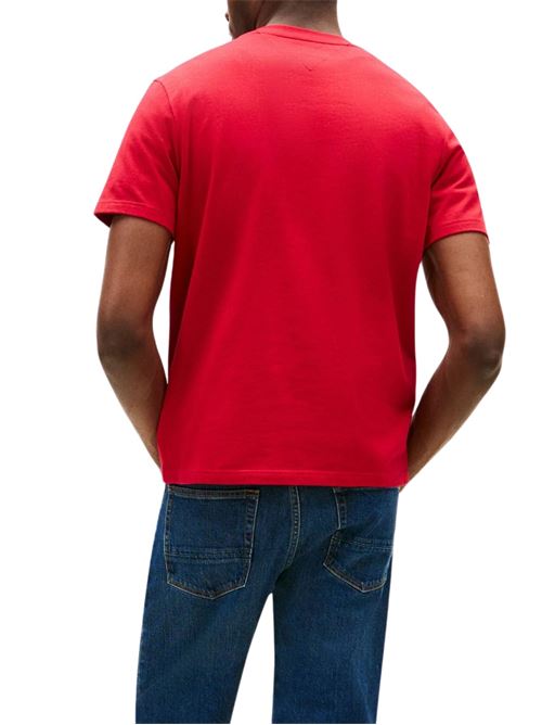T-shirt rossa in cotone Tommy Hilfiger | MW0MW39843XLD